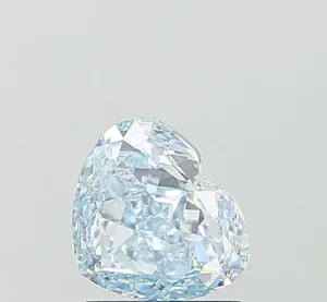 1.52ct HEART Fancy Intense Blue VS1 Coloured Lab diamond