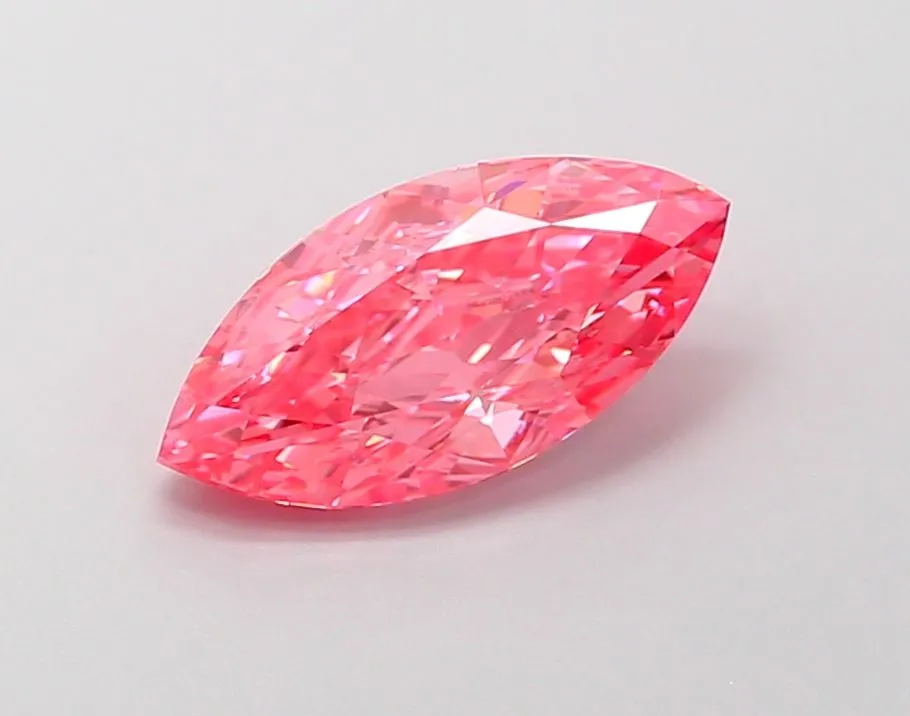 2.15ct MARQUISE Fancy Vivid Pink VS1 Coloured Lab diamond