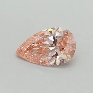 0.31ct PEAR Fancy Vivid Pink VS1 Coloured Lab diamond