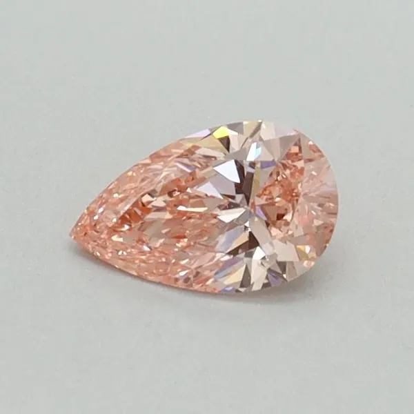 0.31ct PEAR Fancy Vivid Pink VS1 Coloured Lab diamond