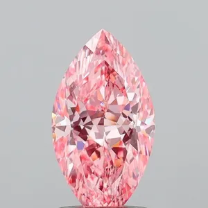 1ct MARQUISE Fancy Vivid Pink VS2 Coloured Lab diamond