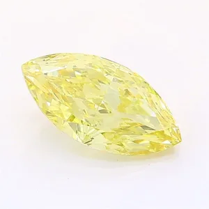 1.33ct MARQUISE Fancy Intense Yellow VVS2 Coloured Lab diamond