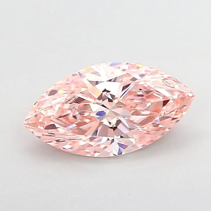 1.02ct MARQUISE Fancy Intense Pink VVS2 Coloured Lab diamond