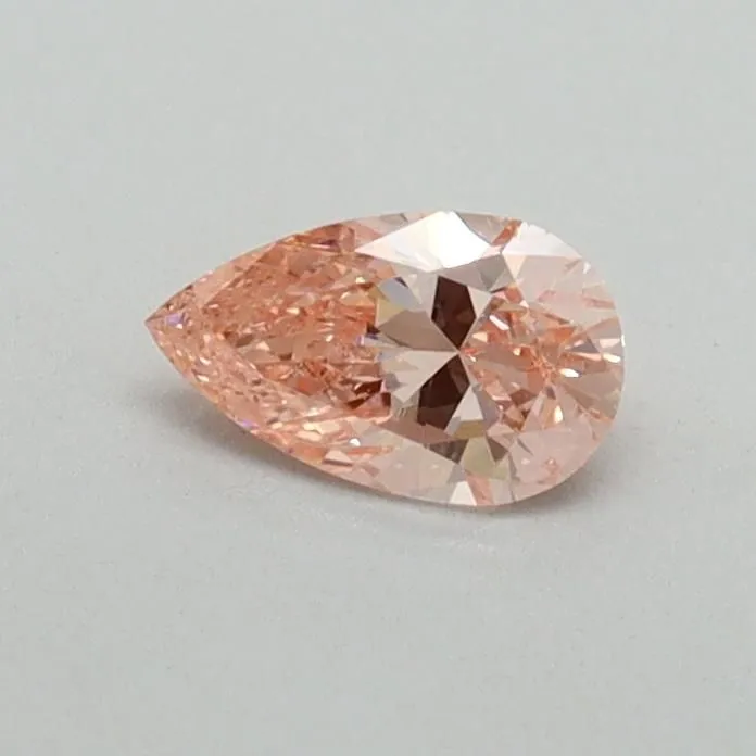 0.30ct PEAR Fancy Vivid Pink VS2 Coloured Lab diamond