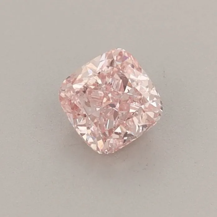 0.44ct CUSHION Fancy Intense Pink VS2 Coloured Lab diamond