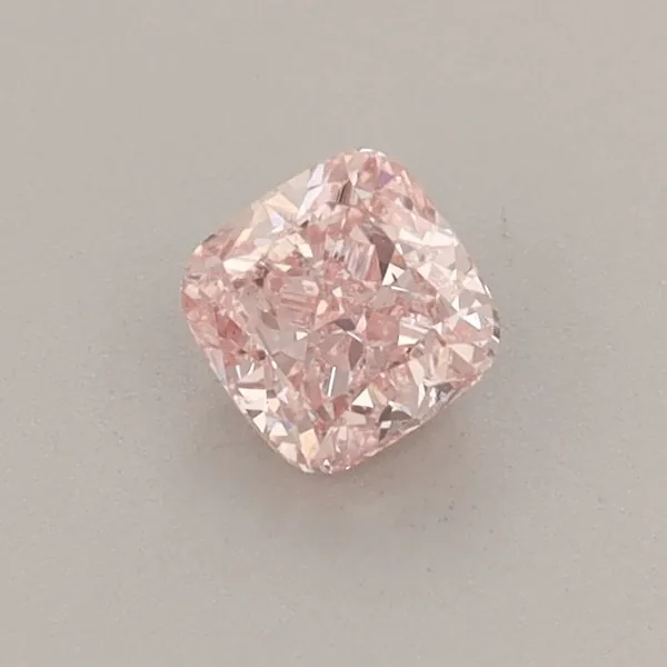 0.44ct CUSHION Fancy Intense Pink VS2 Coloured Lab diamond
