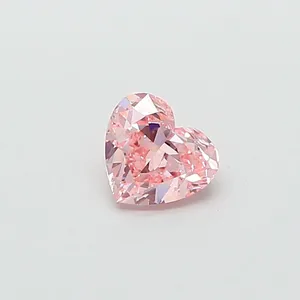 1ct HEART Fancy Vivid Pink VS1 Coloured Lab diamond