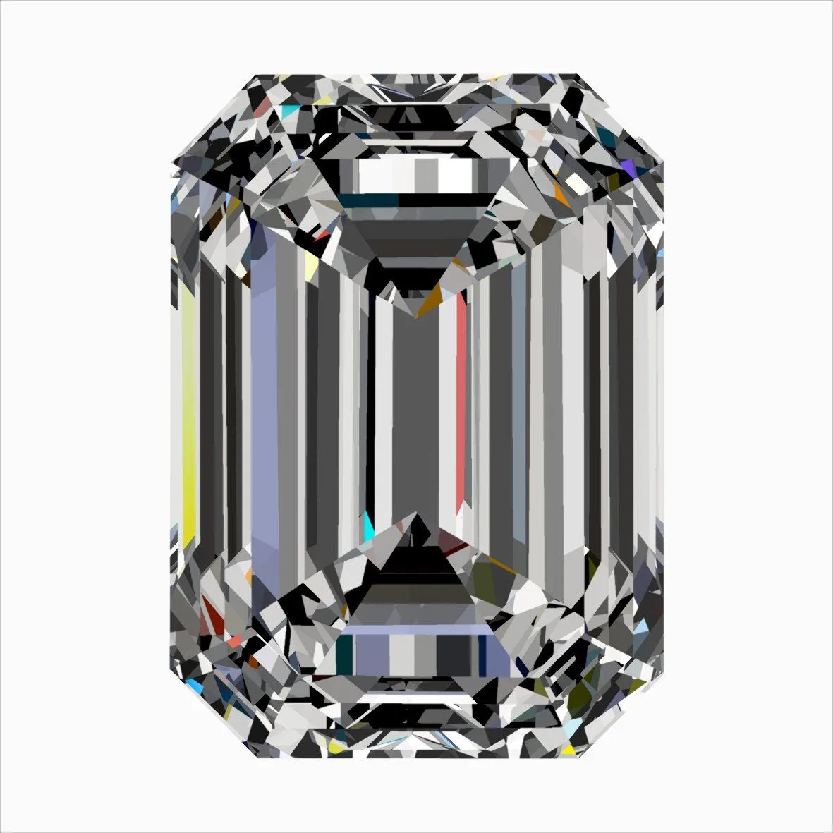 0.30ct EMERALD D VVS2 Natural diamond