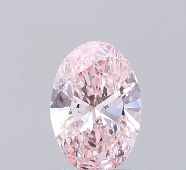 1.05ct OVAL Fancy Pink VS1 Coloured Lab diamond