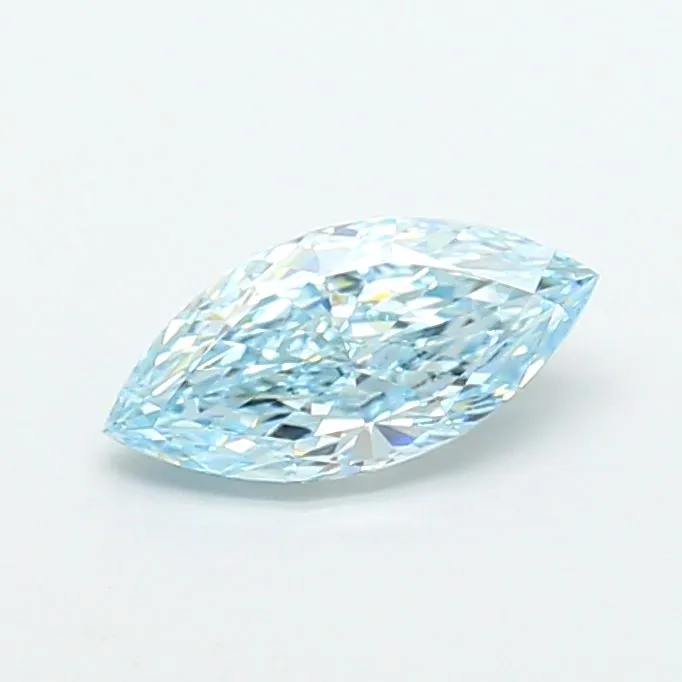 1.04ct MARQUISE Fancy Vivid Blue VS1 Coloured Lab diamond