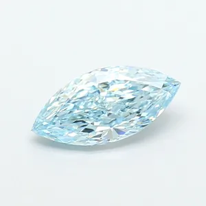 1.04ct MARQUISE Fancy Vivid Blue VS1 Coloured Lab diamond