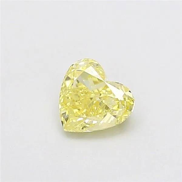 1.01ct HEART Fancy Intense Yellow VS1 Coloured Lab diamond