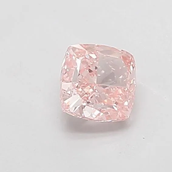 1.26ct CUSHION Fancy Vivid Pink VVS2 Coloured Lab diamond