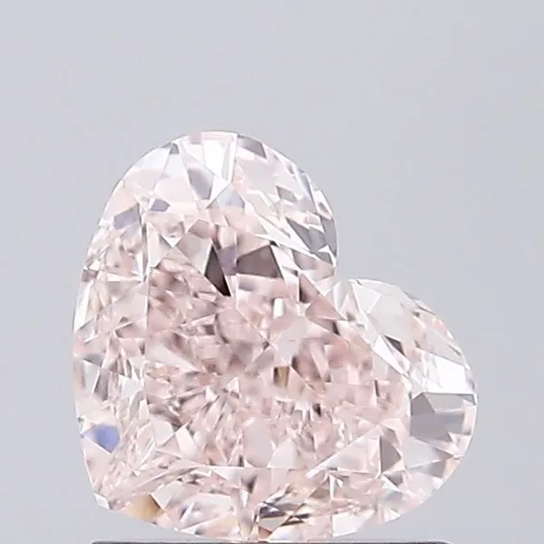 1.05ct HEART Fancy Pink VVS1 Coloured Lab diamond