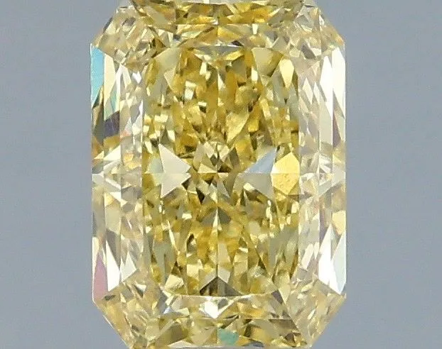 1.08ct RADIANT Fancy Intense Yellow VS1 Coloured Lab diamond