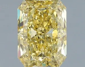 1.08ct RADIANT Fancy Intense Yellow VS1 Coloured Lab diamond