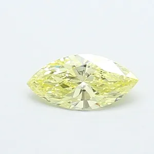 0.35ct MARQUISE Fancy Yellow VS1 Coloured Lab diamond