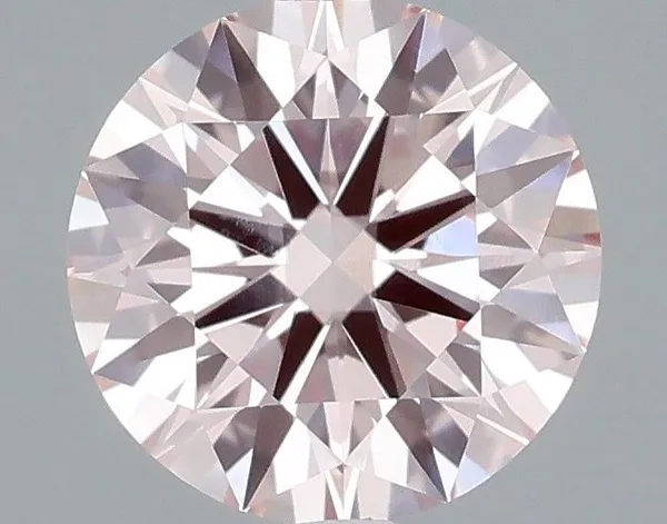 0.72ct ROUND Fancy Pink VS1 Coloured Lab diamond
