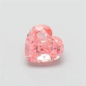 1.03ct HEART Fancy Vivid Pink VVS2 Coloured Lab diamond