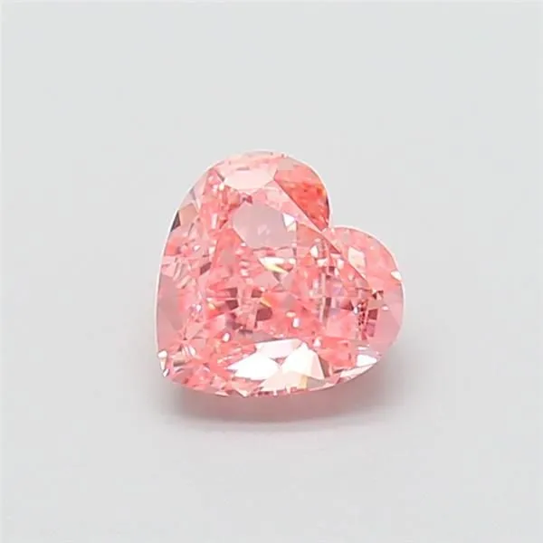 1.03ct HEART Fancy Vivid Pink VVS2 Coloured Lab diamond