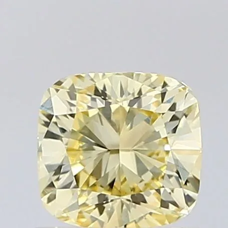1.03ct CUSHION Fancy Yellow VS1 Coloured Lab diamond