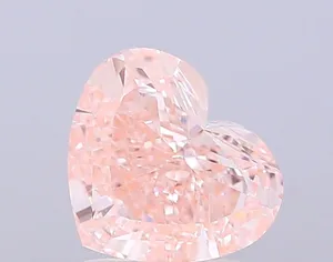 1.5ct HEART Fancy Intense Pink VVS2 Coloured Lab diamond