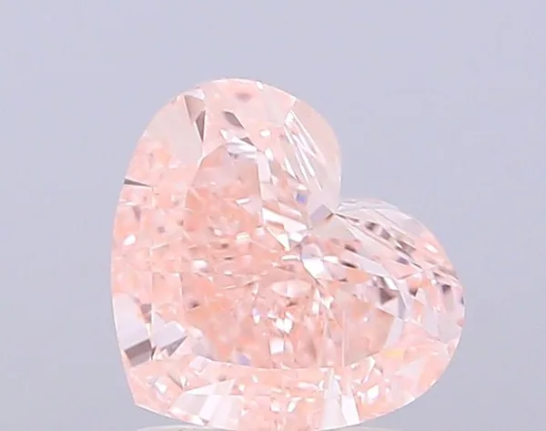 1.5ct HEART Fancy Intense Pink VVS2 Coloured Lab diamond