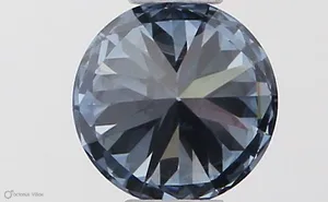 0.36ct ROUND Fancy Vivid Blue VVS1 Coloured Lab diamond