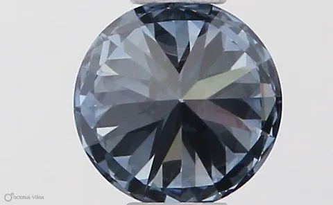 0.36ct ROUND Fancy Vivid Blue VVS1 Coloured Lab diamond