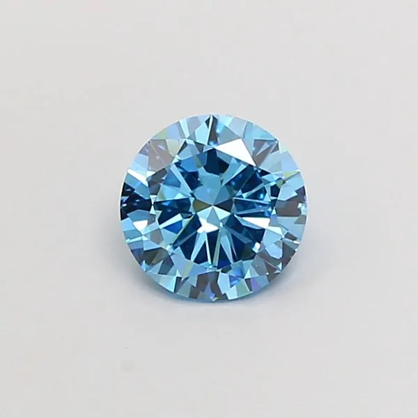 1ct ROUND Fancy Vivid Blue VS1 Coloured Lab diamond