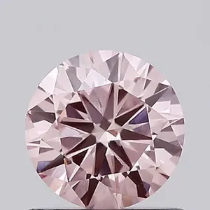 0.64ct ROUND Fancy Intense Pink VVS2 Coloured Lab diamond