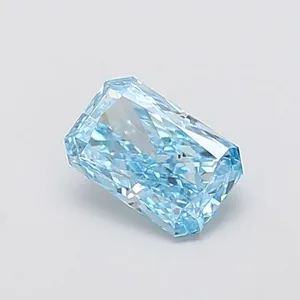 1.03ct RADIANT Fancy Vivid Blue VS2 Coloured Lab diamond