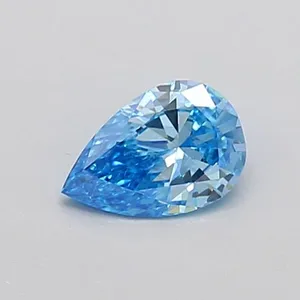0.31ct PEAR Fancy Vivid Blue VS2 Coloured Lab diamond