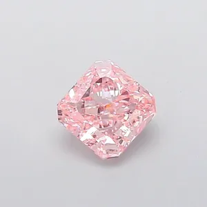 1.34ct RADIANT Fancy Vivid Pink VVS2 Coloured Lab diamond