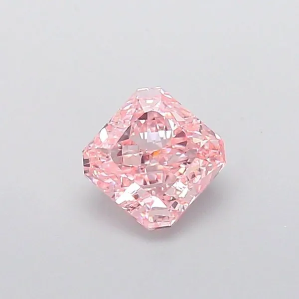 1.34ct RADIANT Fancy Vivid Pink VVS2 Coloured Lab diamond