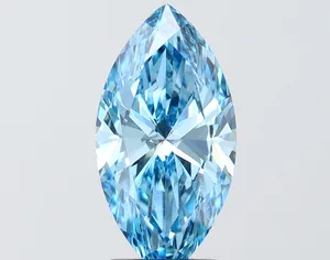 2.52ct MARQUISE Fancy Vivid Blue VS2 Coloured Lab diamond