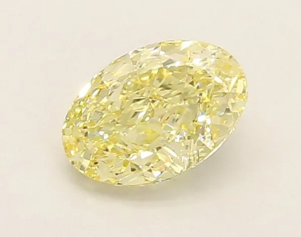 1.07ct OVAL Fancy Yellow VS1 Coloured Lab diamond