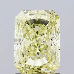 1.31ct RADIANT Fancy Intense Yellow VS2 Coloured Lab diamond