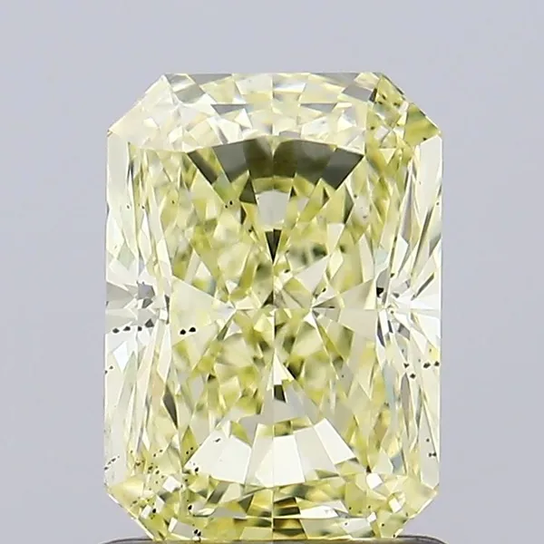 1.31ct RADIANT Fancy Intense Yellow VS2 Coloured Lab diamond