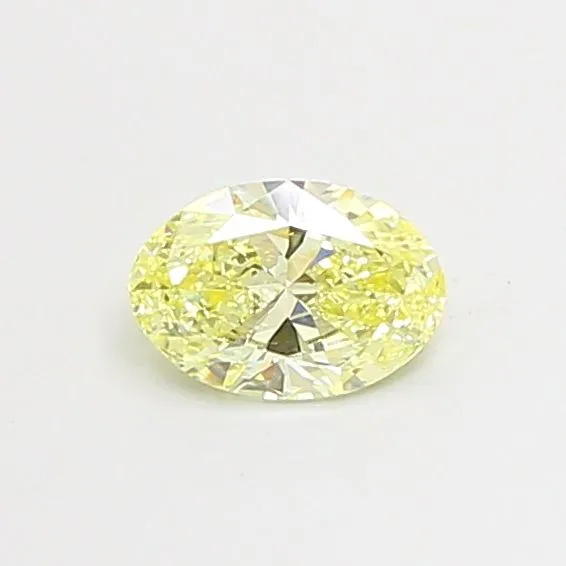 0.52ct OVAL Fancy Yellow VS1 Coloured Lab diamond