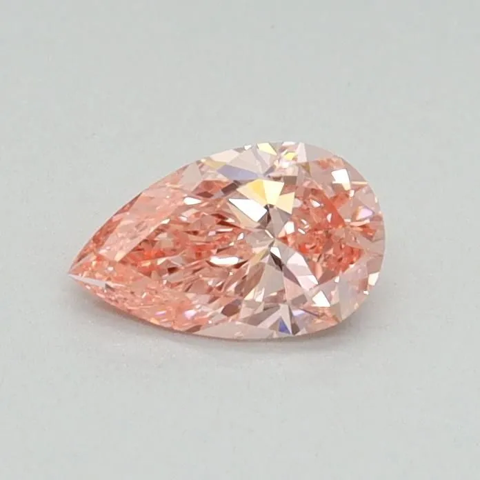 0.35ct PEAR Fancy Vivid Pink VS1 Coloured Lab diamond