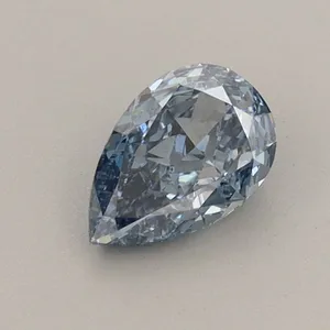 0.62ct PEAR Fancy Vivid Blue VS1 Coloured Lab diamond