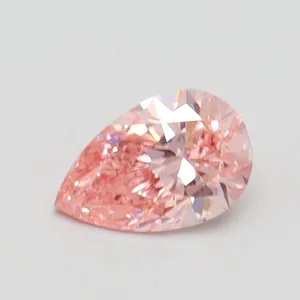0.52ct PEAR Fancy Intense Pink SI1 Coloured Lab diamond