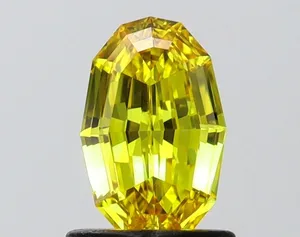 0.94ct OVAL Fancy Vivid Yellow VVS2 Coloured Lab diamond
