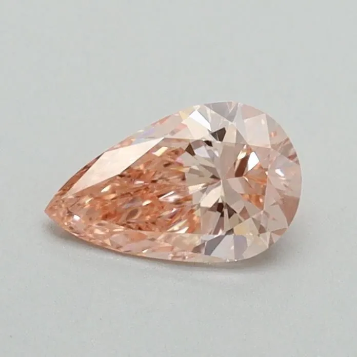 0.41ct PEAR Fancy Intense Pink VS1 Coloured Lab diamond