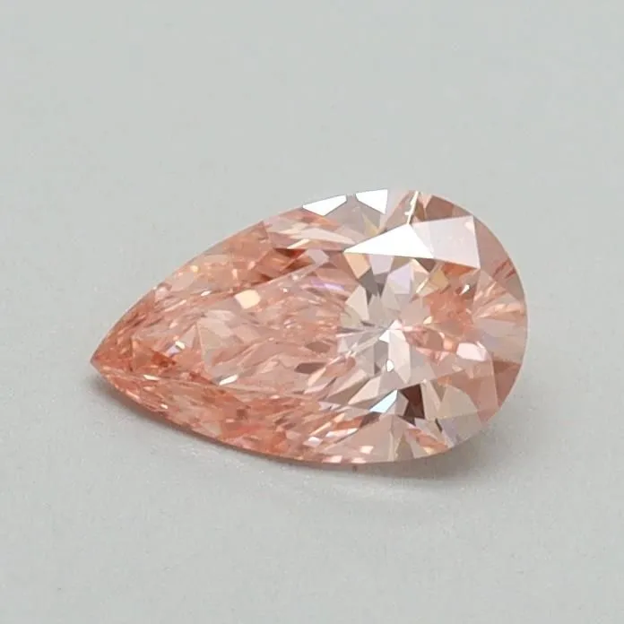 0.40ct PEAR Fancy Vivid Pink VS1 Coloured Lab diamond