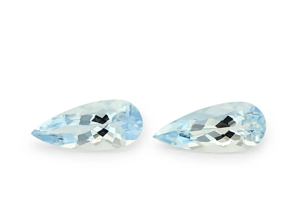 4.13ct Blue Aquamarine, Pear Shape gemstone