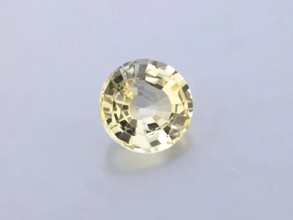 0.93ct Yellow Sapphire, Round cut gemstone
