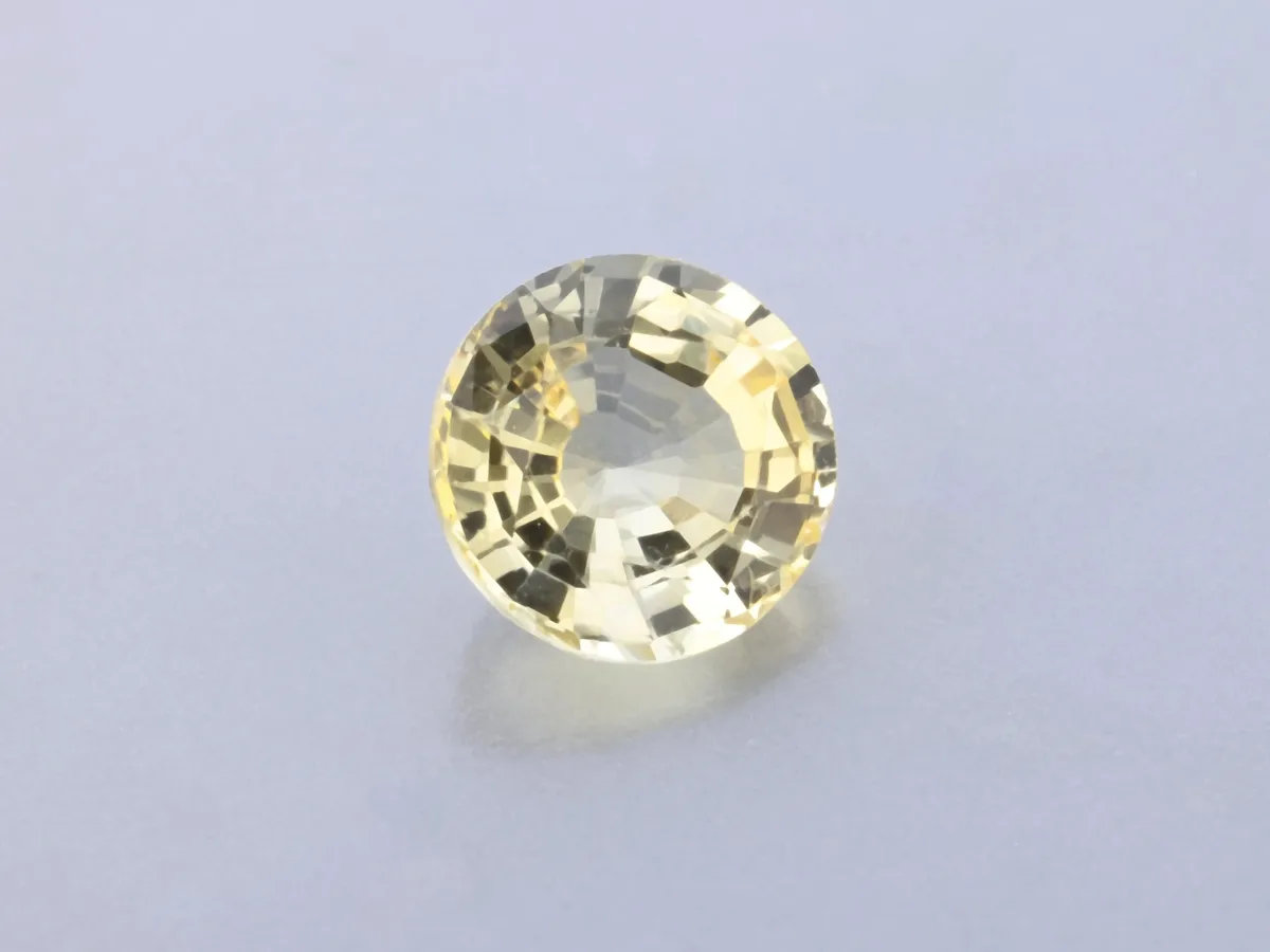 0.93ct Yellow Sapphire, Round gemstone