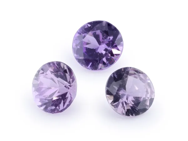 0.09ct Purple Sapphire, Round cut gemstone